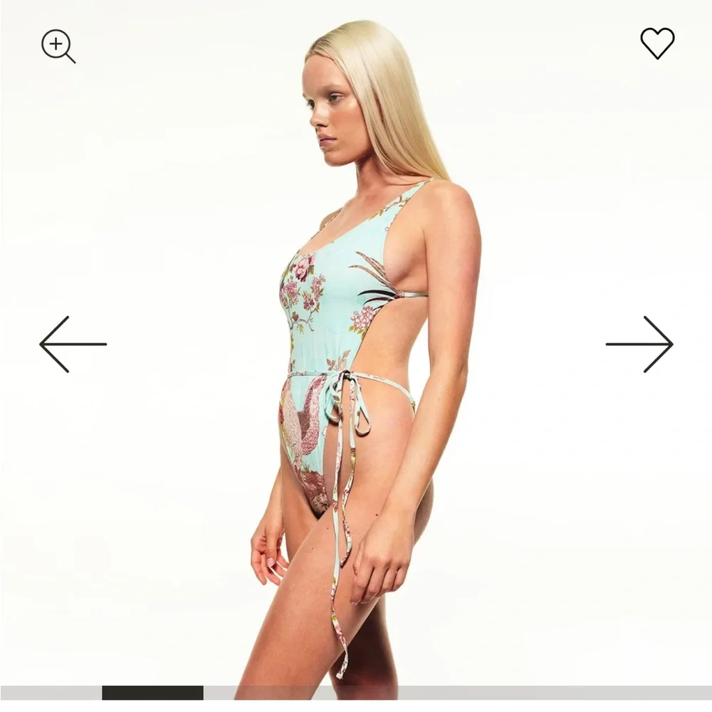 ROBERTO CAVALLI X SKIMS TIE WAIST ONE PIECE SIZE M